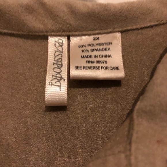 Tan mid-length button down dress - Picture 4 of 7